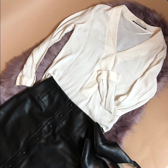 Zara knit hi low blouse - Picture 2 of 4